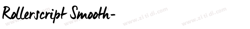Rollerscript Smooth字体转换